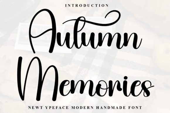 Autumn Memories: A Bold Handwritten Font for Brands
