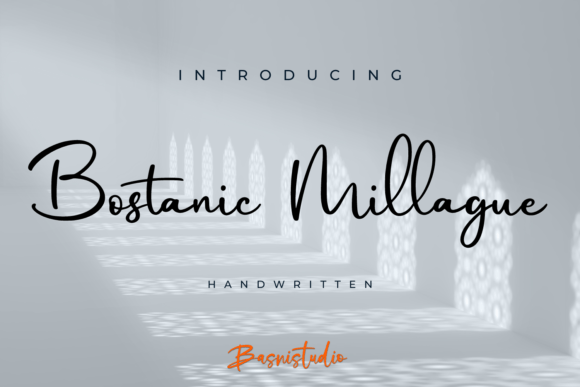 Bostanic Millague: A Premium Script Font for Branding