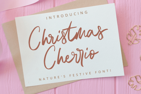 Christmas Cherrio: A Rustic Script Font Review
