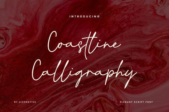 Coastline Calligraphy: A Natural Script for Elegant Branding