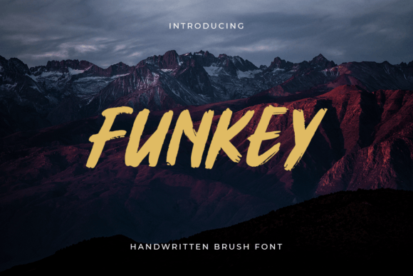 Funkey: A Natural Script Typeface for Editorial Design