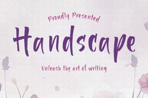 Handscape: The Bold Handwritten Brush Font for Creators