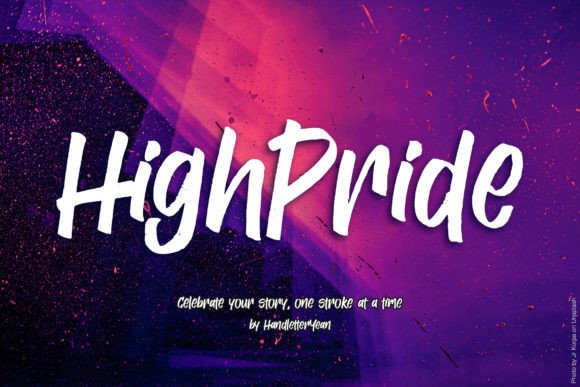 Highpride: The Bold Brush Font for Confident Brands