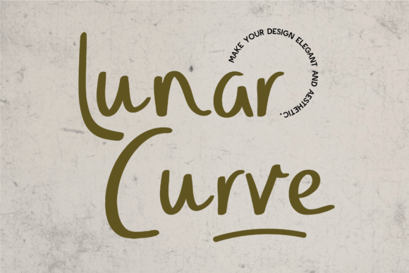 Lunar Curve: A Graceful Handwritten Font for Makers
