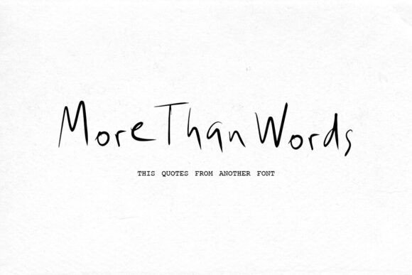 More Than Words: A Raw Script Font for Web Design