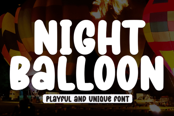 Night Balloon: A Sweet Handwritten Font for Crafts