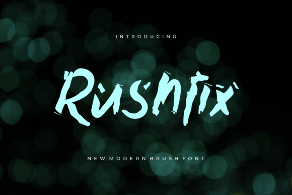 Rushfix: The Bold Brush Font for Crafters