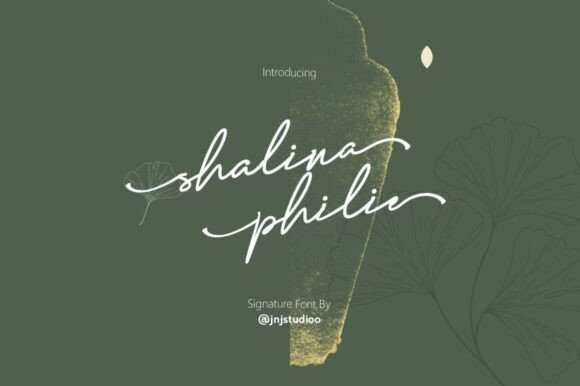 Shalina Philie: The Elegant Signature Font for Makers