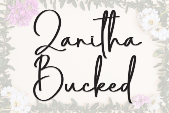 Zanitha Bucked: A Sweet Handwritten Font for Makers